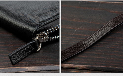 小童馬 拉鏈長款男士錢包手拿包 頭層牛皮手機包 ks 014